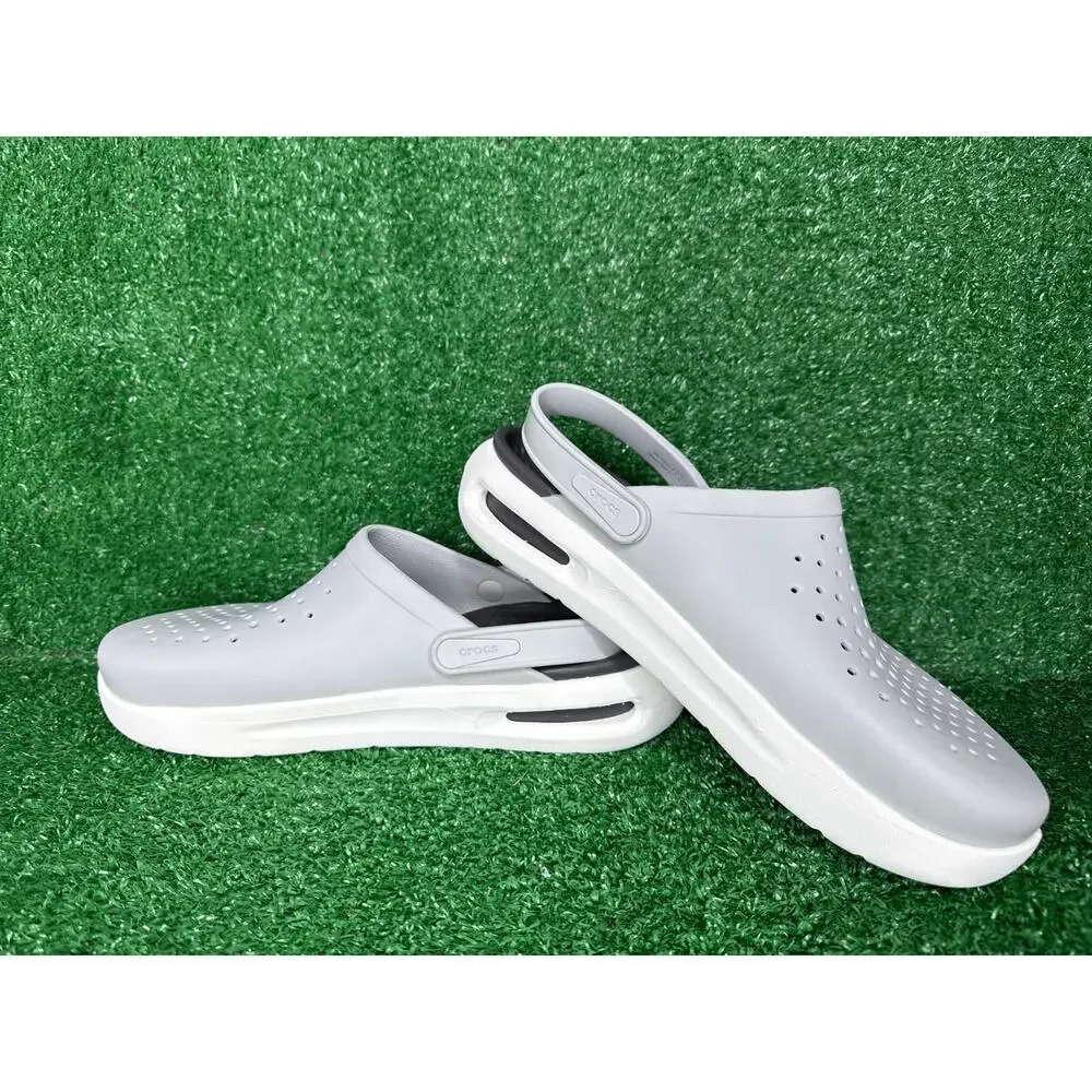 Crocs Inmotion Clog Light Gray SlipOn Sandals Unisex M-10 W-12 #209964-4NS